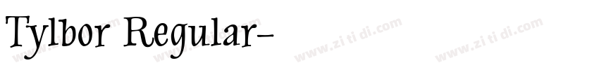 Tylbor Regular字体转换